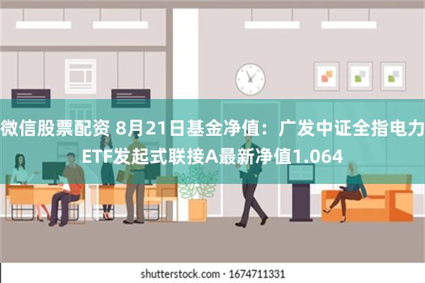 微信股票配资 8月21日基金净值：广发中证全指电力ETF发起式联接A最新净值1.064